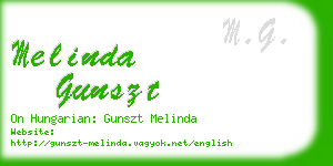 melinda gunszt business card